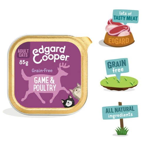 Edgard & Cooper Grain Free Game & Poultry Wet Adult Cat Food 4 Edgard & Cooper Grain Free Game & Poultry Wet Adult Cat Food - Image 2