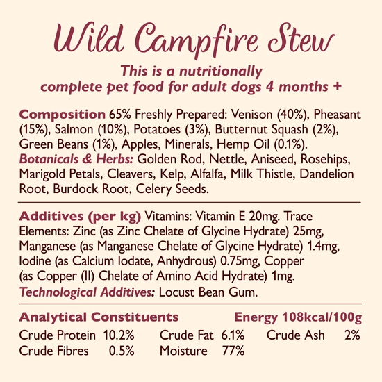 Lily's Kitchen Wild Campfire Stew Adult Wet Dog Food 6 Lily's Kitchen Wild Campfire Stew Adult Wet Dog Food - Image 4