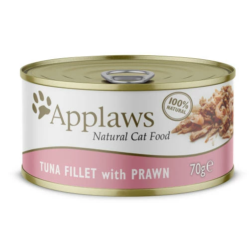 Applaws Natural Tuna Fillet With Prawn In Broth Wet Adult Cat Food 3 Applaws Natural Tuna Fillet With Prawn In Broth Wet Adult Cat Food