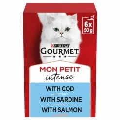 Gourmet Mon Petit Intense Fine Cuts Fish Collection Wet Adult Cat Food
