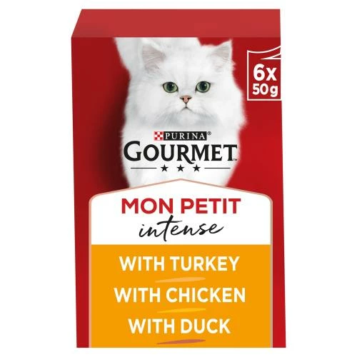 Gourmet Mon Petit Intense Fine Cuts Poultry Wet Adult Cat Food 3 Gourmet Mon Petit Intense Fine Cuts Poultry Wet Adult Cat Food