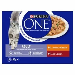 Purina ONE Chicken & Beef Mini Fillets In Gravy Adult Cat Food -Cat shop 10996637 T19 wyrkde