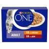 Purina ONE Chicken & Beef Mini Fillets In Gravy Adult Cat Food -Cat shop 10996637 T517 gxlup2