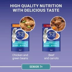 Purina ONE Chicken & Beef Mini Fillets In Gravy Senior 7+ Cat Food -Cat shop 10996640 T67 to7ep9