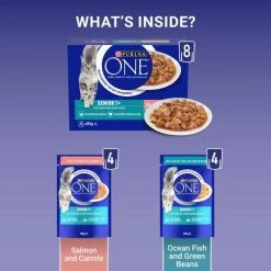 Purina One 7+ Salmon & Ocean Fish Wet Senior Cat Food -Cat shop 10996641 T66 qt3uhe