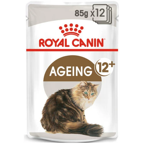 Royal Canin Ageing 12+ Adult Senior In Gravy Wet Cat Food Pouches 3 Royal Canin Ageing 12+ Adult Senior In Gravy Wet Cat Food Pouches