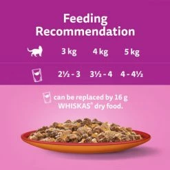 Whiskas 1+ Duo Meaty Combos In Jelly Wet Adult Cat Food -Cat shop 4008429156137 T61 sb3hap
