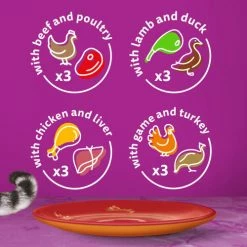Whiskas 1+ Duo Meaty Combos In Jelly Wet Adult Cat Food -Cat shop 4008429156137 T62 mprdna