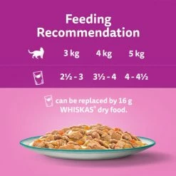 Whiskas 1+ Catch Of The Day Mix In Gravy Wet Adult Cat Food -Cat shop 4008429156243 T61 mneidn