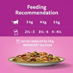 Whiskas 1+ Chefs Choice Mix In Gravy Wet Adult Cat Food -Cat shop 4008429156335 T61 teirk7