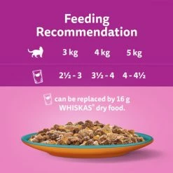 Whiskas 1+ Duo Surf & Turf In Jelly Wet Adult Cat Food -Cat shop 4008429156632 T61 suhrgu
