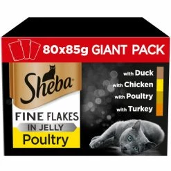 Sheba Fine Flakes Poultry Collection In Jelly Wet Adult Cat Food -Cat shop 4770608257835 01 ku2nni