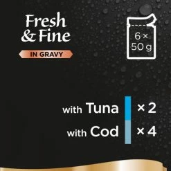 Sheba Fresh & Fine Tuna & Cod In Gravy Wet Adult Cat Food -Cat shop 4770608260125 06 oouxfe
