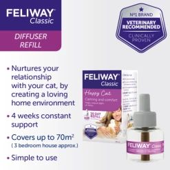 Feliway Classic Cat Calming Diffuser Refill -Cat shop 4 odt25g