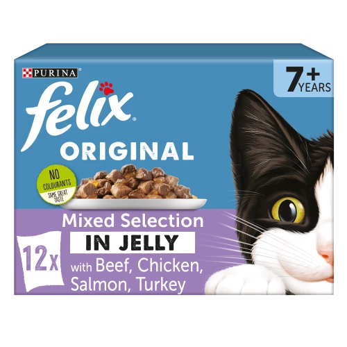 Felix 7+ Mixed Selection In Jelly Cat Food 3 Felix 7+ Mixed Selection In Jelly Cat Food