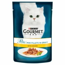Gourmet Perle Mini Chicken Fillets Cat Food -Cat shop 5000161030149 vquud1