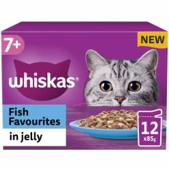 Whiskas 7+ Fish Favourites In Jelly Wet Senior Cat Food