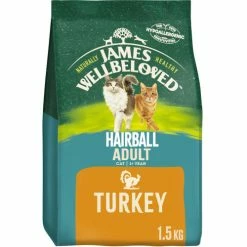 James Wellbeloved Hairball Turkey Dry Adult Cat Food 9 James Wellbeloved Hairball Turkey Dry Adult Cat Food -Cat shop 5025838006395 01 prcqbb