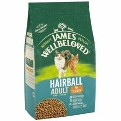 James Wellbeloved Hairball Turkey Dry Adult Cat Food 10 James Wellbeloved Hairball Turkey Dry Adult Cat Food -Cat shop 5025838006401 03 tyuvre