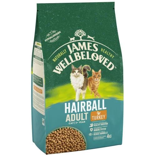 James Wellbeloved Hairball Turkey Dry Adult Cat Food 5 James Wellbeloved Hairball Turkey Dry Adult Cat Food - Image 3
