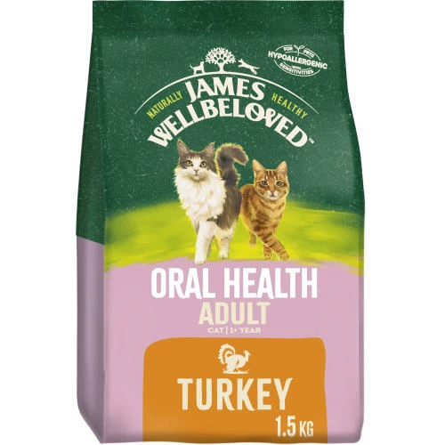 James Wellbeloved Oral Health Turkey Dry Adult Cat Food 4 James Wellbeloved Oral Health Turkey Dry Adult Cat Food - Image 2
