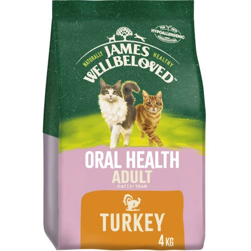 James Wellbeloved Oral Health Turkey Dry Adult Cat Food 3 James Wellbeloved Oral Health Turkey Dry Adult Cat Food