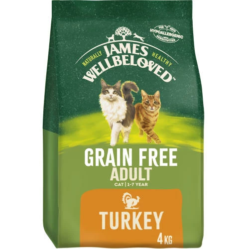 James Wellbeloved Grain Free Turkey Dry Adult Cat Food 4 James Wellbeloved Grain Free Turkey Dry Adult Cat Food - Image 2