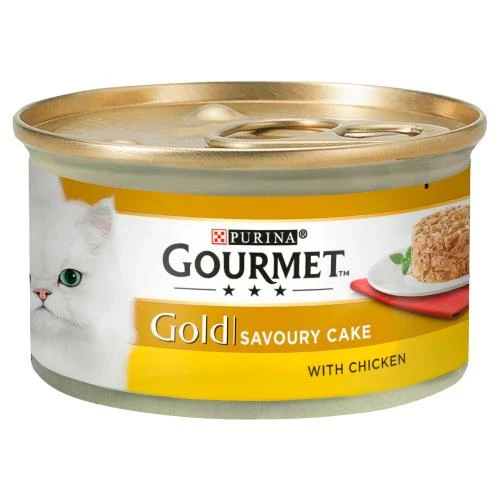 Gourmet Gold Savoury Cake Chicken Wet Adult Cat Food 4 Gourmet Gold Savoury Cake Chicken Wet Adult Cat Food - Image 2
