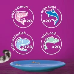 Whiskas 1+ Fish Favourites In Jelly Wet Adult Cat Food -Cat shop 5900951302305 T62 euuvgl