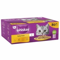 Whiskas 1+ Poultry Feasts In Jelly Wet Adult Cat Food -Cat shop 5900951302329 T1 eiqbnj