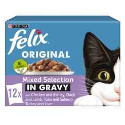 Felix Original 1+ Mixed Selection In Gravy Cat Food