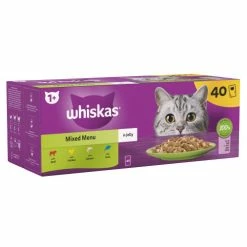 Whiskas 1+ Mixed Menu In Jelly Wet Adult Cat Food -Cat shop 8410136026324 T1 yrpbtr