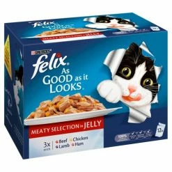 Felix As Good As It Looks 1+ Meaty Selection In Jelly Cat Food -Cat shop 8472928 T1 pwfmlu