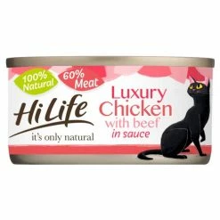HiLife Its Only Natural Luxury Meat Selection In Sauce Wet Cat Food -Cat shop 865 zzas0s