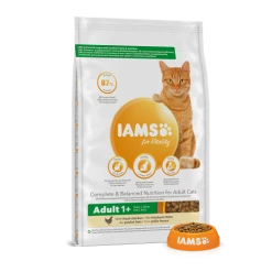 IAMS For Vitality Chicken Adult Dry Cat Food -Cat shop 8710255125954 Bowl rfwpme