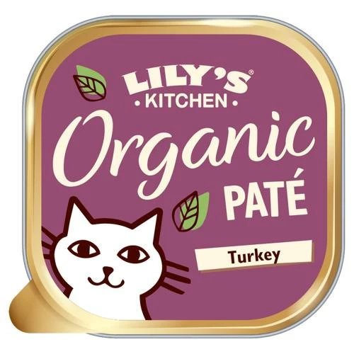 Lily's Kitchen Lilys Kitchen Organic Turkey Pate Complete Wet Cat Food 3 Lily's Kitchen Lilys Kitchen Organic Turkey Pate Complete Wet Cat Food