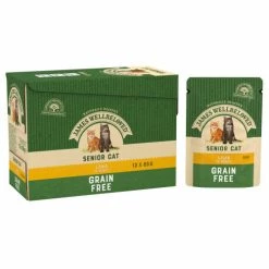 James Wellbeloved Grain Free Lamb Senior Cat Pouches -Cat shop 9003579310564 T2a