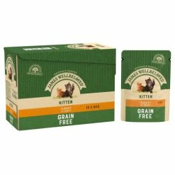 James Wellbeloved Grain Free Turkey Kitten Pouches -Cat shop 9003579310663 T2a