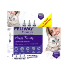 Feliway Optimum Cat Calming Diffuser Refill -Cat shop Copy of Feliway Optimum 3 Pack zdu8eu