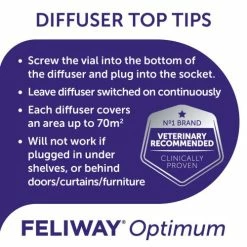 Feliway Optimum Cat Calming Diffuser Refill -Cat shop FELIWAY infographics V5 10 qe4lly