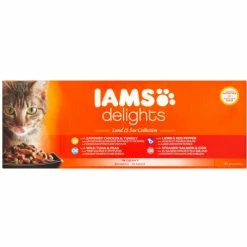 IAMS Delights Land & Sea Collection In Gravy Adult Cat Food -Cat shop Iams Land Sea 48 uvisrf