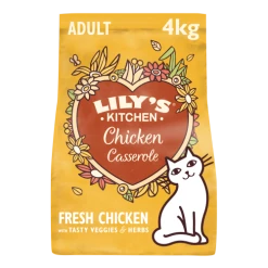 Lily's Kitchen Lilys Kitchen Delicious Chicken Casserole Complete Adult Cat Food 11 Lily's Kitchen Lilys Kitchen Delicious Chicken Casserole Complete Adult Cat Food -Cat shop LK Cat Dry ChickenCasserole OPTIMISED 4kg HR bkjs1m