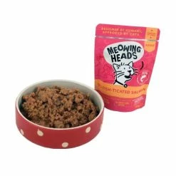 Meowing Heads So-Fish-Ticated Salmon Wet Cat Food -Cat shop MH Salmon Pouch lnnihh