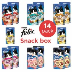Felix Mixed Snack Box Cat Treats -Cat shop MPS Felix SnackBox z4wbd9