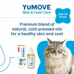 YuMOVE Skin & Coat Care Moulting For All Cats -Cat shop Moulting Cat 3 acq1ry