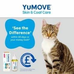 YuMOVE Skin & Coat Care Moulting For All Cats -Cat shop Moulting Cat 5 q1f55r