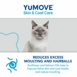 YuMOVE Skin & Coat Care Moulting For All Cats -Cat shop Moulting Cat 6 zrkyez