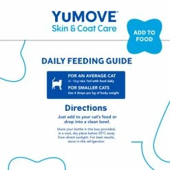 YuMOVE Skin & Coat Care Moulting For All Cats -Cat shop Moulting Cat 9 otlmca