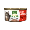 Natures Menu Beef & Chicken Wet Adult Cat Food 1 Natures Menu Beef & Chicken Wet Adult Cat Food -Cat shop NMCCBC Chicken Beef Adult Can label 85g FOP yakqh1