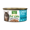 Natures Menu Chicken Salmon & Cod Wet Senior Cat Food -Cat shop NMCCSEN Chicken Salmon Cod Senior Can label 85g FOP v5mvmm